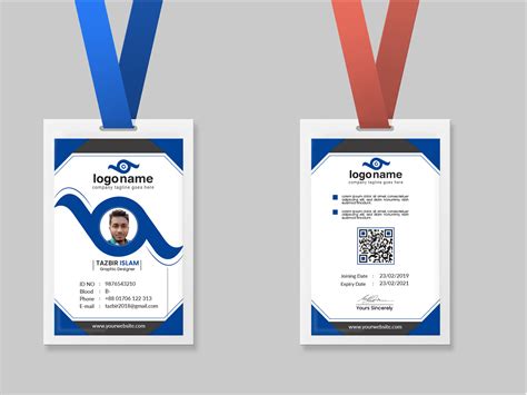 smart card for employees|free employee id card design.